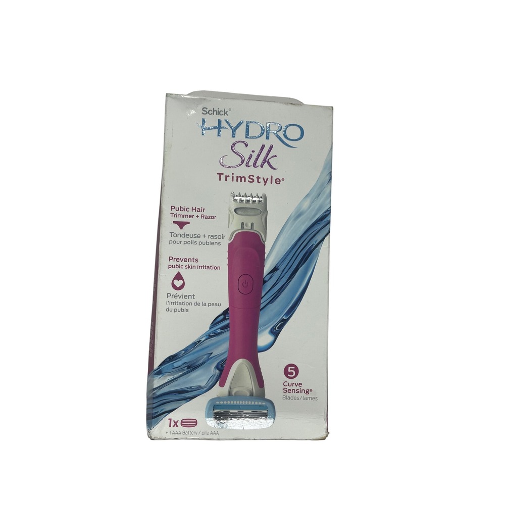 Schick Hydro Silk TrimStyle Razor & Trimmer Women One Size Pink Grooming Tool